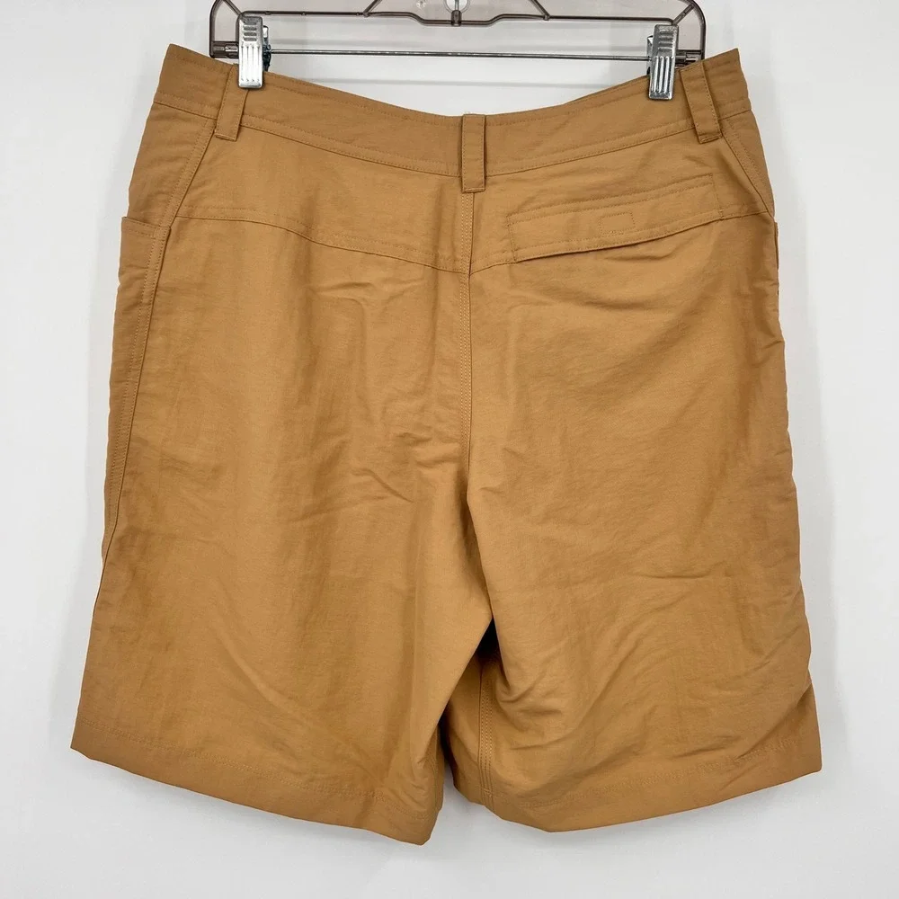 The North Face Mens Hiking Shorts Tan Khaki Nylon Size 32 Regular 10 Inch Inseam
